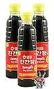 yoaxia ® - 3er Pack - [ 3x 500ml ] SEMPIO JIN S Sojasauce/Koreanische Sojasoße/Soy Sauce/ohne Einsatz genetischer Modifikationstechniken + ein kleiner Glücksanhänger gratis