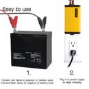 12V Smart Battery Charger LCD Display Multifunctional Automobile Battery Mai GAW