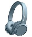 Philips H4205 On-Ear Wireless Headphones with 32mm Drivers and BASS Boost on-Demand, Blue