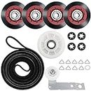 EatPitaya 4392067 Dryer Repair Kit, with idler pulley, belt, Roller roller and idler pulley with bracket for Whirlpool and Kenmore Dryers, replacement part number 4392067VP 587637 587649 AP3109602