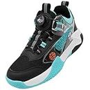 Beita Boys Basketball Shoes Fashion Sneakers Sport Shoes Breathable Anti Slip High Upper,Black Blue, 6.5