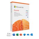 Microsoft 365 Personal - 1 persona, 12 Mesi, PC/Mac/tablet/cellulari Box pack QQ
