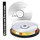 Premium Brand Blank CD-R 52X 700 MB (80 Minutes Professional Recordable Compact CD-R Disk ) (Pack of 5 Disk)