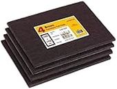 Furniture Pads for Hardwood Floors – Self-Adhesive Furniture Felt Sliders – Cut To Size Non Slip Pad Sheets for Tile, Laminate Floor – Non Scratch Floor Protectors – 150mm x 110mm - Brown (4)