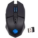 ZEBRONICS Shark Lite Wireless Gaming Mouse with 4600DPI, Comfortable & Ergonomic Design, RGB LED Lights, 6 Buttons, in-Built Rechargeable Battery, Power & LED ON/Off Switch