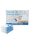 REQUISITE NEEDS Vacuum Storage Bags Eco-Friendly Compression Bags for Space Saving Ideal for Bedding Pillows Clothes and Blankets 6 Pack Large Vacuum Seal Bags for Home Organization Storage (50x60cm)
