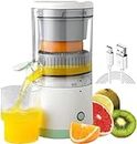 E-COSMOS Rechargeable Citrus Juicer, Orange Juicer Squeezer, Mosambi Juicer, Wireless Portable Juicer Blender with USB Charging Electric Fruit Juicer Machine for Travel & Kitchen Purpose (Multi)