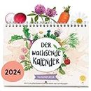 Das Original "Der Wachsende Kalender" TAUSENDSASSA, jahresunabhängig, A5-Format, Monatskalender mit Bio-Saatgut, 12 Samenstreifen zum Einpflanzen, von Primoza, einpflanzbarer Saatgut-Kalender