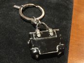 NEW Coach Black/Silver Handbag KeyChain/KeyFob/KeyRing/Charm 