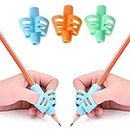 MAPPERZ Children Pencil Holder Writing Aid Grip Trainer/Ergonomic Training Pen Grip Posture Correction Tool for Kids - Pack of 4