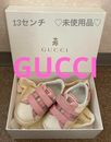 Gucci GG Pink/White Toddler Shoes Sneakers 21/13,5cm W/Box Pouch Unused K4