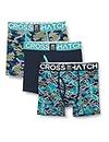 Crosshatch Men's LINAMO Boxer Shorts, Teal, L