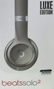 Beats Solo 2 Solo2 Wired On-Ear Headphones Luxe Edition Headband MLA42AMA Silver