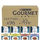 GOURMET Perle Chef's Collection In Gravy (Turkey, Chicken, Duck, Lamb) Wet Cat Food Pouch 96x85G