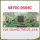 Tarjeta T-Con original 6870C-0584C para 43/49/55 pulgadas TV V16 55UHD TM120 tarjeta lógica