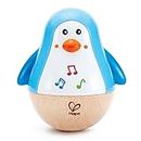 Hape Penguin Musical Wobbler , Colourful Wobbling Melody , Roly-Poly Toy for Kids 6 Months+