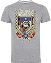 Gas Monkey Garage T-shirt gris pour homme « Go Big or Go Home », Gris, S