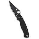 Spyderco Para Military 2 Signature Knife with 3.42" CPM S45VN Steel Blade and Black G-10 Handle - PlainEdge - C81GPBK2