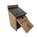 BACKYARD EXPRESSIONS PATIO · HOME · GARDEN 913557 Cedar Birdhouse for Large Birds, 8.9" L W x 8.1" H-Easy Access Cleanout Door-Backyard Expressions, Natural Wood