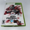 NCAA Football 12 (Microsoft Xbox 360, 2011) COMPLETE TESTED VIDEO GAME FREE S/H