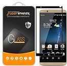 (2 Pack) Supershieldz for ZTE (Axon 7) Tempered Glass Screen Protector, (Full Screen Coverage) Anti Scratch, Bubble Free (Black)