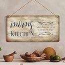 ARTELLY Moms Kitchen MDF Wall Hanging for Kitchen Rules Cafe Restaurant Bar Coffee Tea Wall Hanger/Quotes Decor items for Home Kitchen Decoration Home Decorative Items For Kitchen Decor (KITCHEN, HANGER 10)