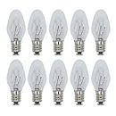 10 Pack 15 Watt 120V Light Bulbs for Scentsy Plug-In, Nighttime Warmer, Wax Melts Scented Candle Wax