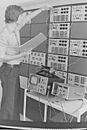 Altes Foto-Negativ, Meßgeräte Elektronik 1968, Meßstation Student  🍀