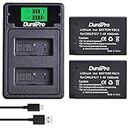 DuraPro 2X 1040mAh LP-E17 Battery Akku + LED Built-in USB Dual Charger with Type C Port for Canon EOS M3, M5, M6, Rebel SL2, T6i, T6s, T7i, EOS 200D 250D 750D, 760D, 800D, 8000D, KISS X8i, RP Cameras