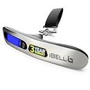 iBELL Premium Stainless Steel Weight Machine For Luggage Weighing Scale, Portable, 50 KG, Hook Type With Digital LED Screen & Tare Function, LS5010M (Silver)