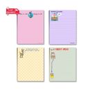 Funny Office Notepad Assorted Pack - 4 Novelty Notepads - Funny Office Supplies