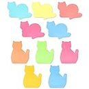 Cat Sticky Notes, 300 Pcs Assorted Cute Cat Sticky Notes Cute Cat School Office Supplies for Student, Women, Office, Boy and Girl(5 Color)