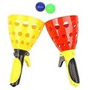 FunBlast Click and Catch Twin Ball Game Indoor Outdoor Toy Set, Pop & Catch Ball Play Fun Boys & Girls (Color May Vary)