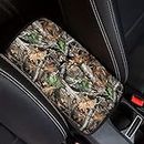 Dreaweet Camo Hunting Car Console Armrest Cover, Neoprene Center Console Pad Covers Cushion Soft Car Arm Rest Box Cover Protector Auto Accessories for Women Men