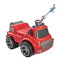 BIG Spielwarenfabrik 800055815 Big Power-Worker Maxi Fire Truck Toy Car with Water Sprayer Tyres Soft Material Red for Children from 2 Years