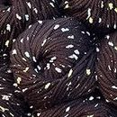 Tweed Twinkles Soft Acrylic Baby Yarn with Flecks, 8 skeins, 696 yards/400 Grams, Light Worsted (3), Machine Wash (Fudge Brown)
