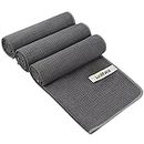 KinHwa Microfibre Gym Towels for Men Women Super Absorbent Sport Fitness Towels Fast Drying Towel for Yoga Camping Travel Hiking 3 Pack 40cm X80cm Grey
