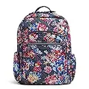 Vera Bradley Women's Iconic Campus Backpack, Signature Cotton Backpack, Pretty Posies, One Size UK
