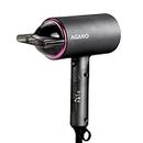 AGARO HD-1214 Premium Hair Dryer with 1400 Watts Motor, 3 Temperature Settings & Cool Shot Button- Black