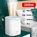 2000ml Humidifiers for Bedroom Large Room Office Cool Mist Air Humidifier