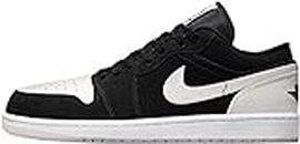 Nike Men's Air Jordan 1 Low Shoes, Black/Multi-color/White/Black, 10