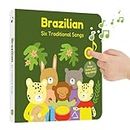 Cali's Books Brazilian Nursery Rhymes Musical Books for Babies and Toddlers. Bilingual Sound Books for Children 1-3 and 2-4. Interactive Musical Toy with Famous Portuguese Songs. Portuguese Music
