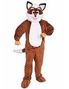 Forum Novelties Men's Promotional Fox Mascot Costume, Brown/White, One size