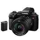 Panasonic LUMIX S5II Full Frame Mirrorless Camera Kit with New Phase Hybrid AF, Active I.S, Unlimited 4:2:2 10-bit recording, 4K 60p and 6K 30p with 20-60mm F3.5-5.6 L-Mount lens - DC-S5M2KE-BAT