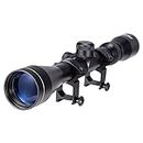 Pinty Rifle Scope 3-9x40 Duplex Crosshair R4 Reticle with 20mm Free Mounts