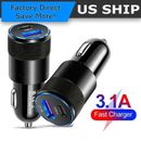 2 Port PD USB-C Fast Charging Car Charger Adapter For iPhone 14 13 12 11 Samsung