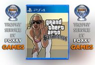 Grand Theft Car: San Andreas PS4 Trophy Trophies Platinum Service