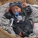 DAYOFF KIDS Waterproof Reborn Baby Dolls,18 Inch Realistic Baby Doll with Full Vinyl Body Lifelike Baby Dolls Real Life Baby Doll for Kids Age 3+ (Levi.W)