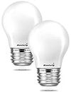 2-Pack LED Appliance Light Bulb, 5W(40 Watt Equivalent), Flicker-Free, 500 Lumens, Daylight White 5000K, E26 Medium Base.