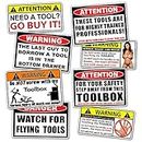 Funny Toolbox Warning Decal Sticker Tool Box Pack Set - by 215 Decals